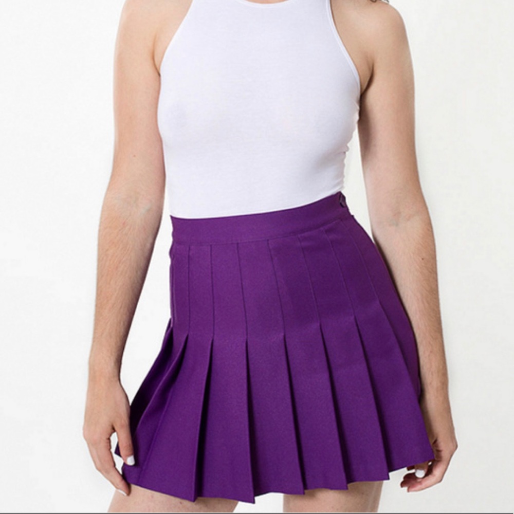 American apparel tennis skirt in Eggplant